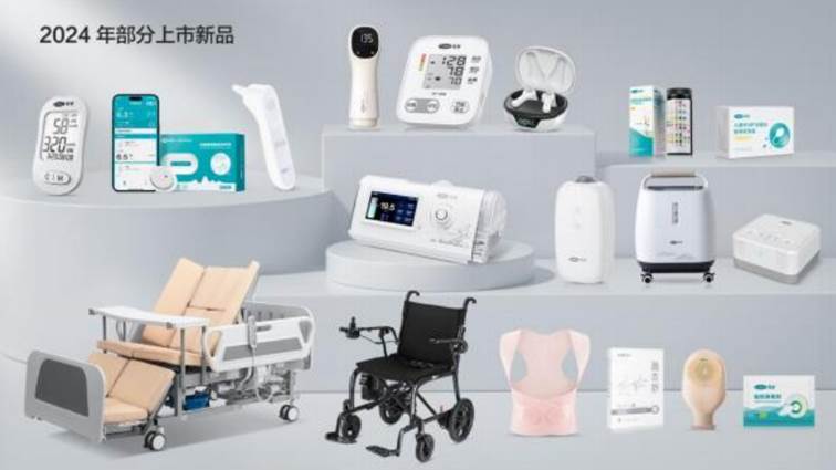 可孚医疗：营收净利CAGR超行业均值凸显韧性 2024年推出百余款新品(图7)