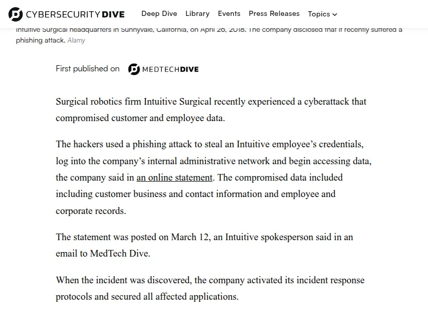 医疗机器人企业钓鱼攻击致数据泄露的机理分析与防御重构(图2)